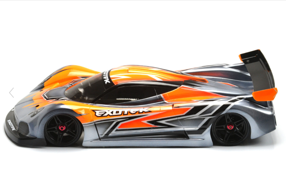 1/10 Exotek Racing　Pzero R ボディ Pzero R 1/10 USGT RACE BODY, clear lexan w/ wing – Robbins RC
