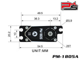PM-1805A NEW BRUSHLESS MOTOR HV WATERPROOF LOW PROFILE DIGITAL SERVO
