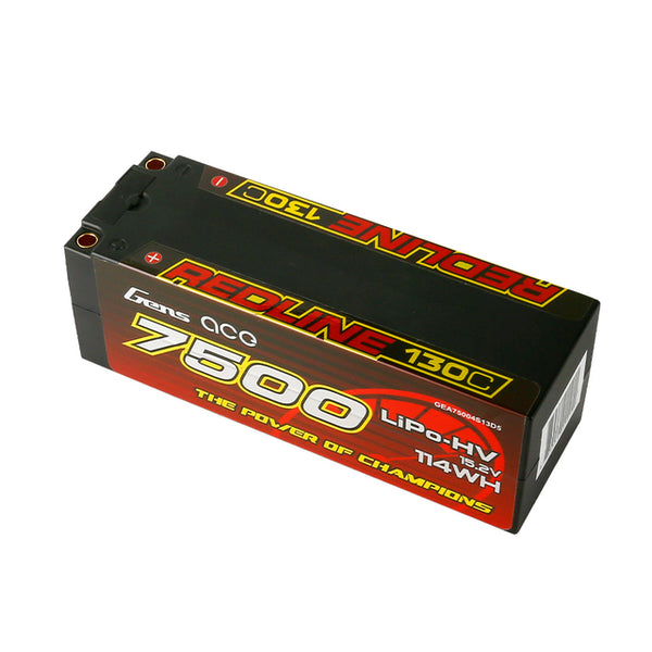 Gens Ace 7500mAh 4S1P HardCase 130C 15.2V Lipo Battery Pack